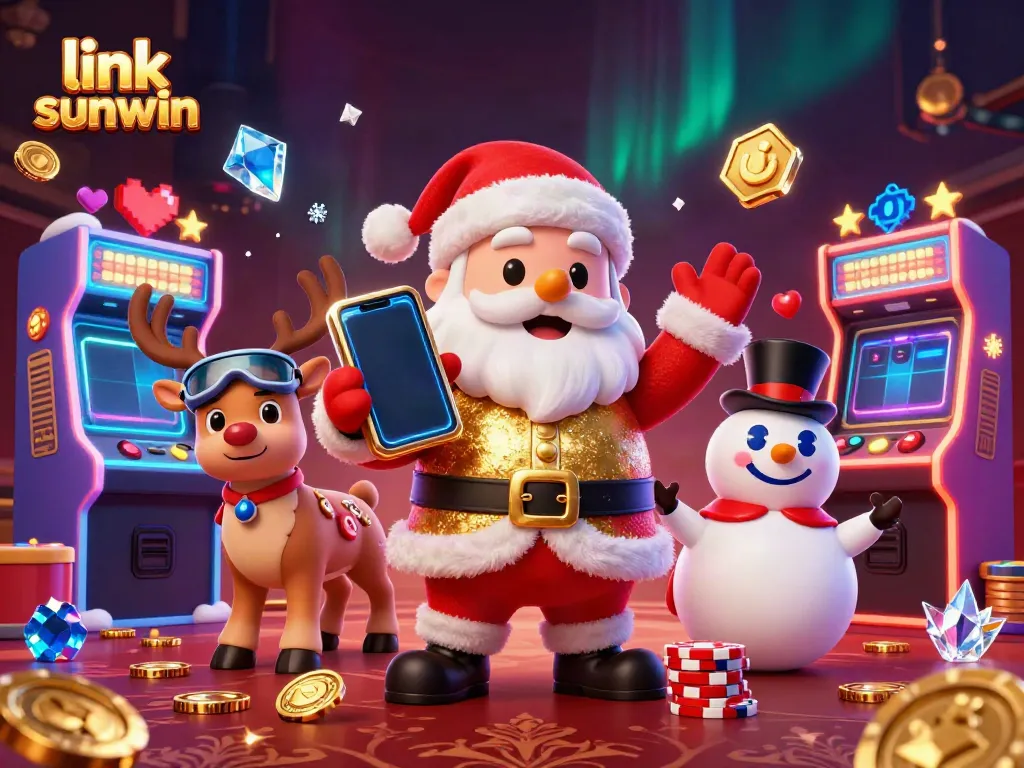 Experience unique gaming adventures and jackpots with link sunwin in this festive casino scene.
