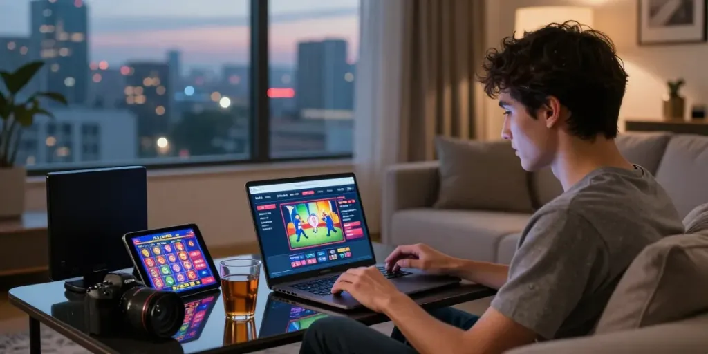 Experience the DA88 online gaming platform in a cozy digital environment.