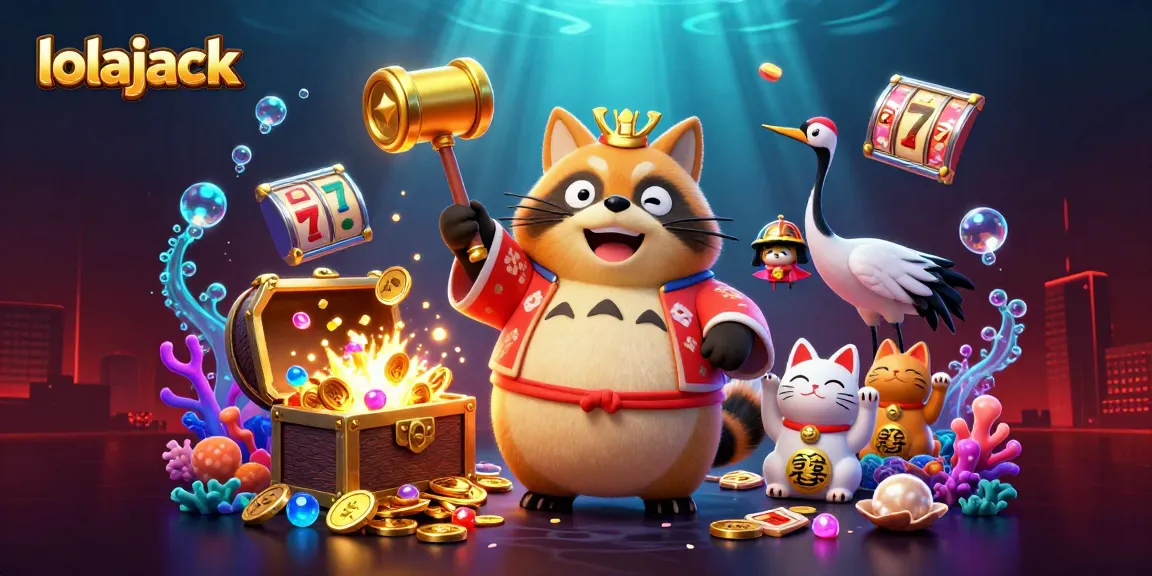 Experience thrilling wins at lolajack Casino with a vibrant, dynamic gaming scene filled with lucky charms and riches.